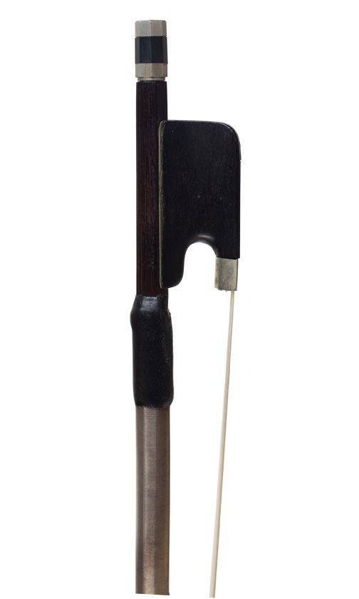 A nickel-mounted violin bow, Germany