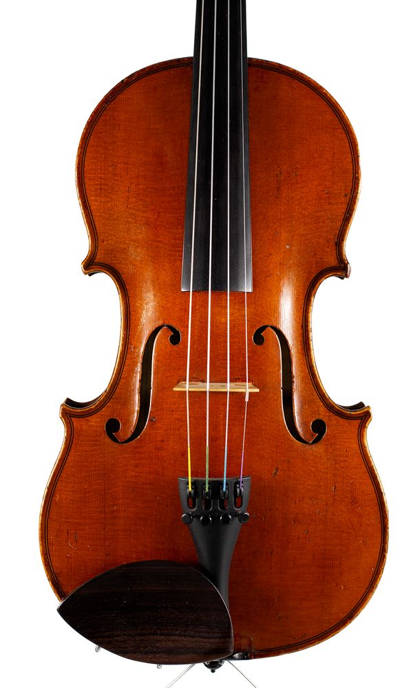 A violin, labelled Silvestre et Maucotel