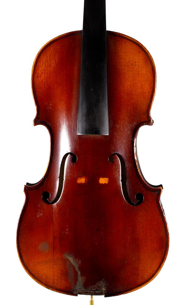 A violin, labelled Luigi Fabris