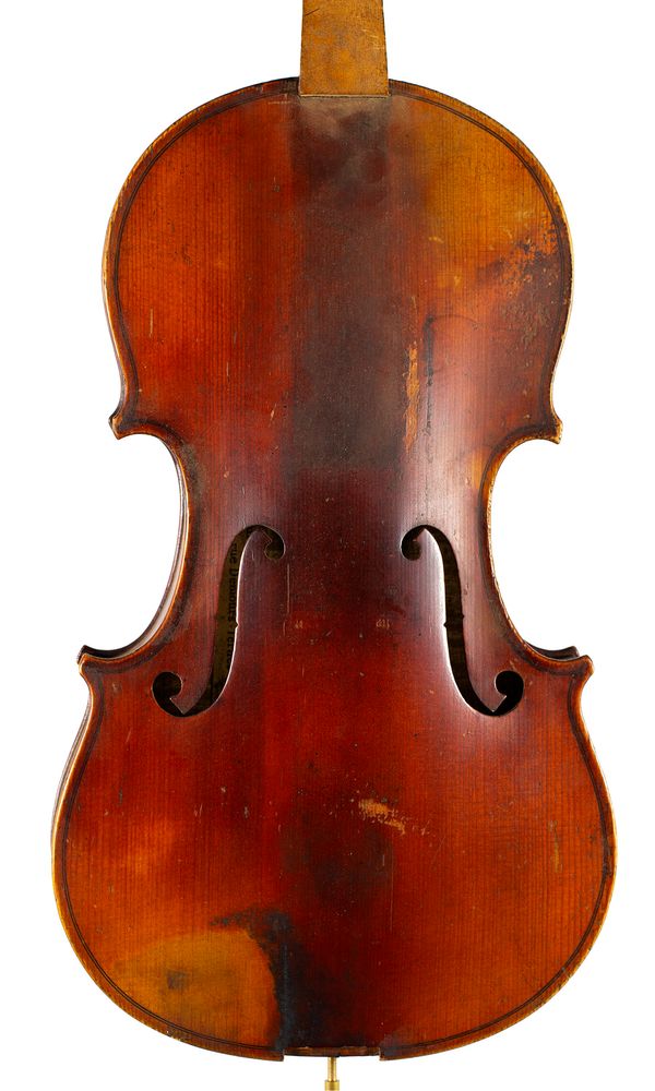 A violin, labelled Modele d'apres Jean Baptiste Vuillaume