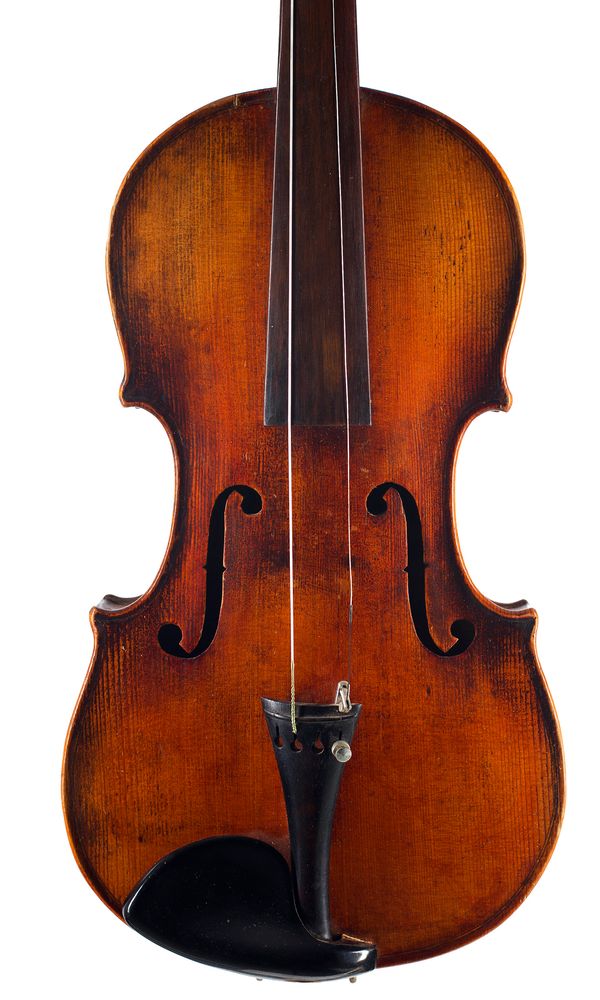 A violin, labelled Antonius Stradivarius