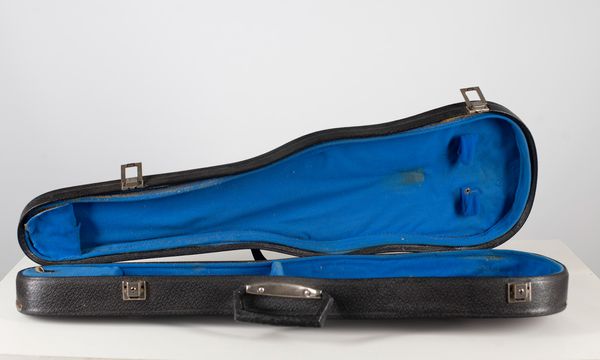 One full-size violin case and one three-quarter size violin case