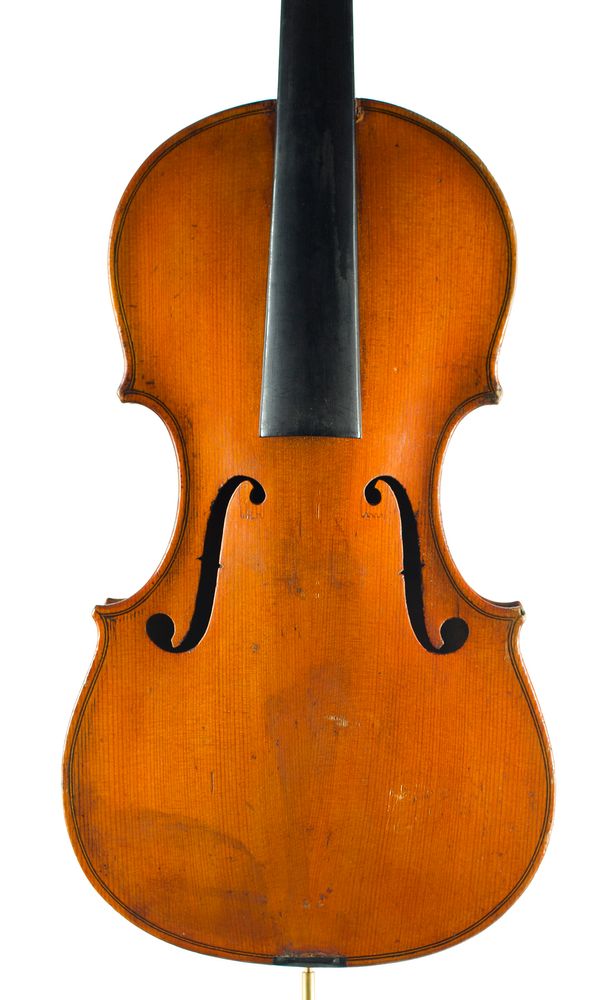 A seven-eights sized violin, unlabelled