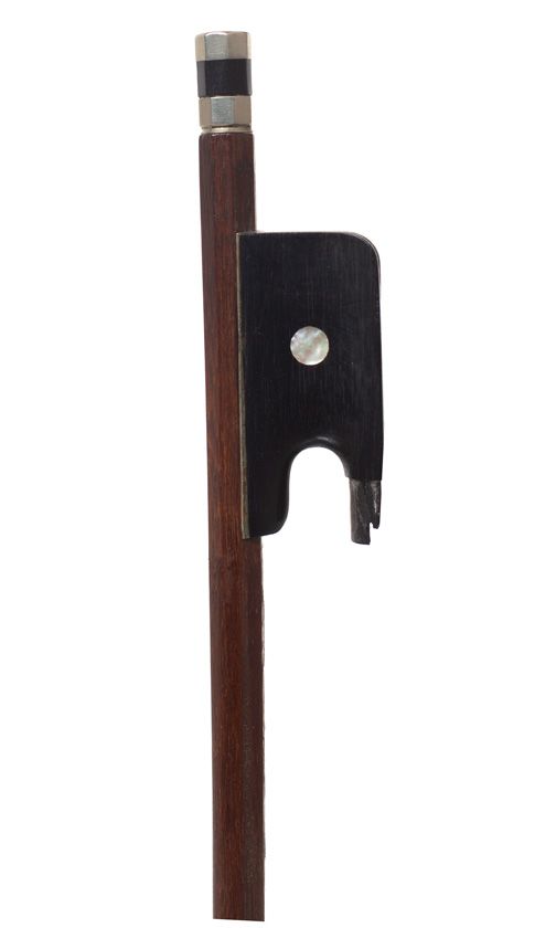 A nickel-mounted cello bow