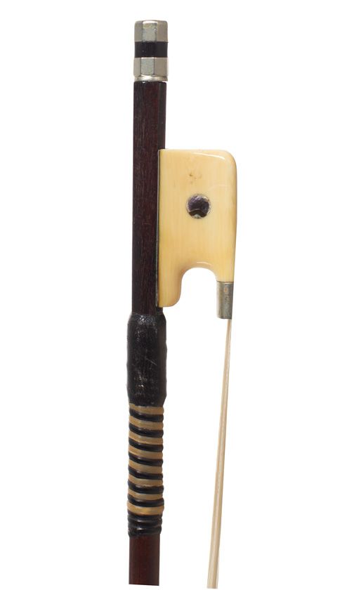 An ivory-mounted violin bow