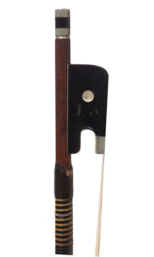 A nickel-mounted cello bow