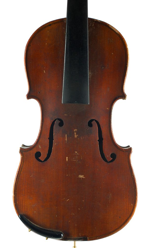 A three-quarter sized violin, labelled Berini Violin