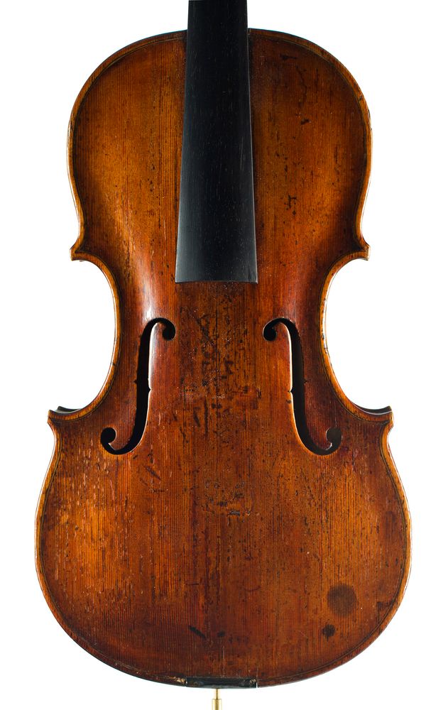 A violin, branded Meisel