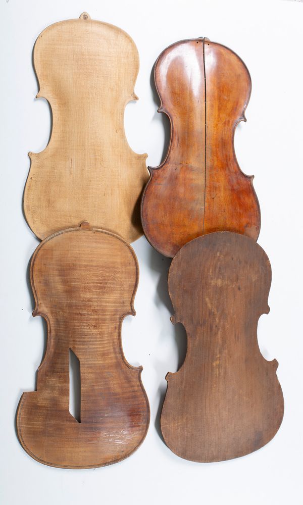 Four violin backs