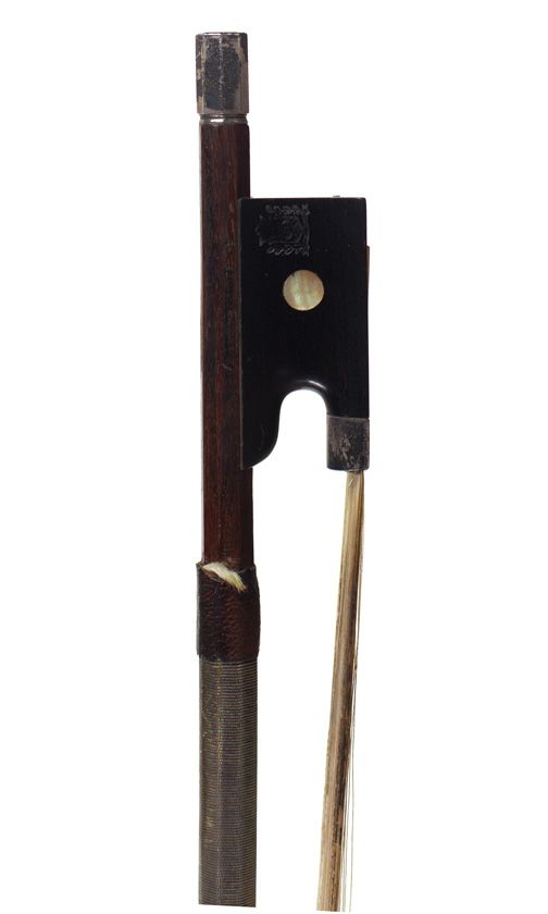 A silver-mounted violin bow, stamped W. A. Pfretzschner, Germany, circa 1910
