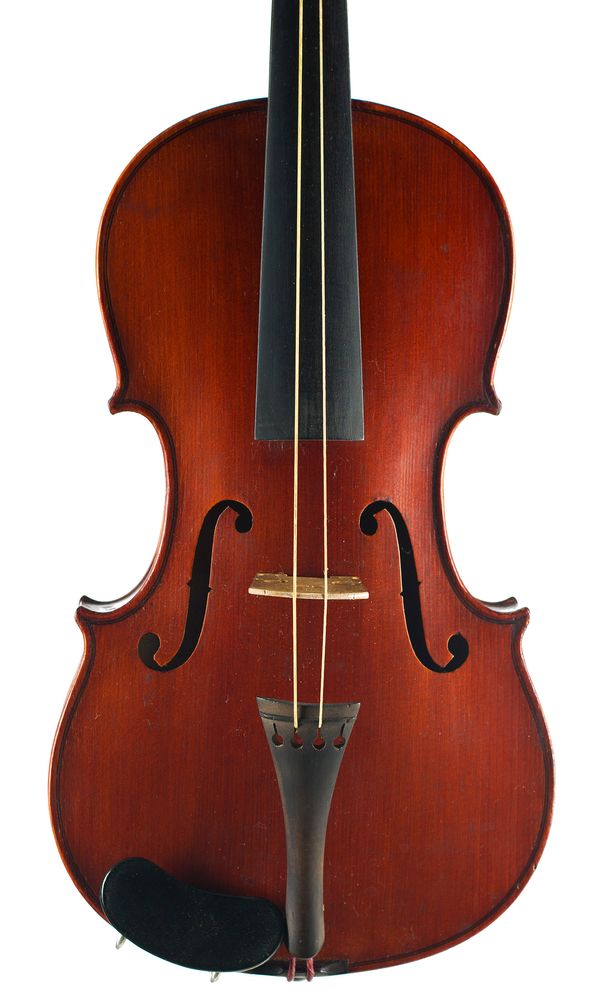 A three-quarter sized violin, unlabelled