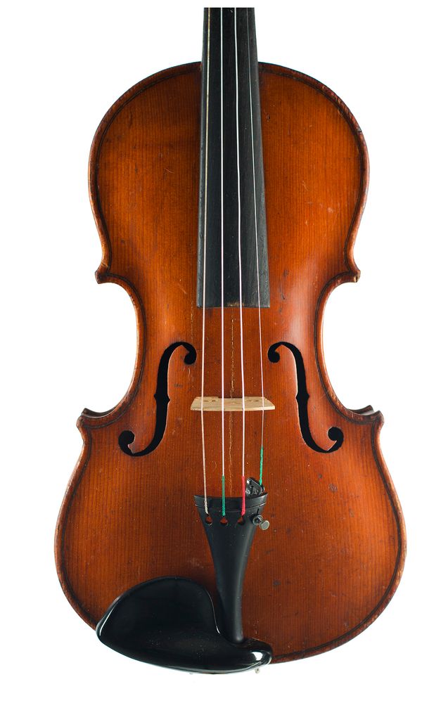 A violin, branded Stainer