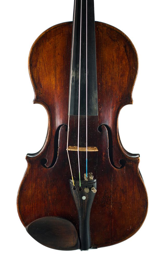 A violin labelled [...] Castello