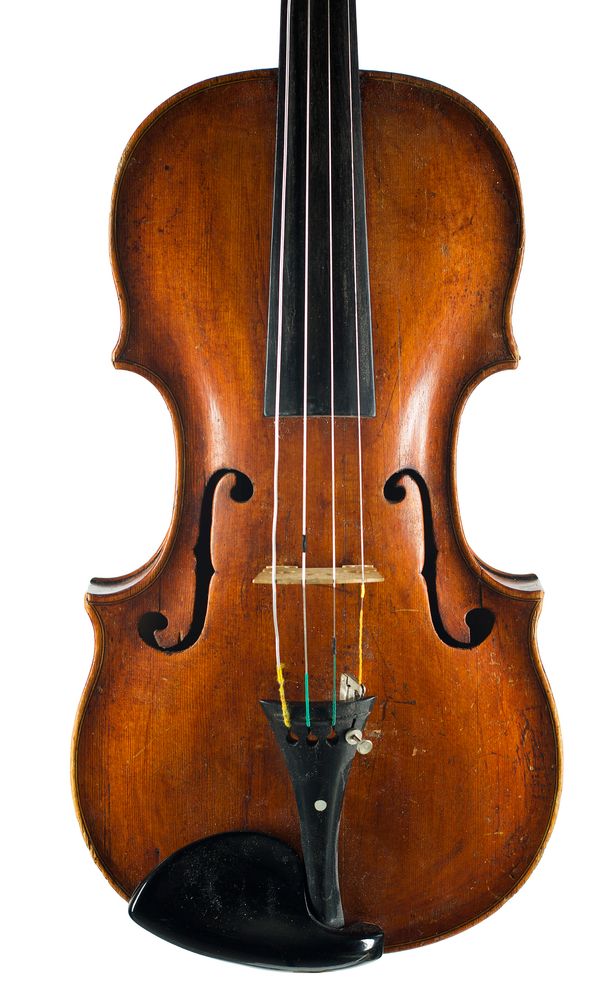 A violin labelled Andreas Hoyer