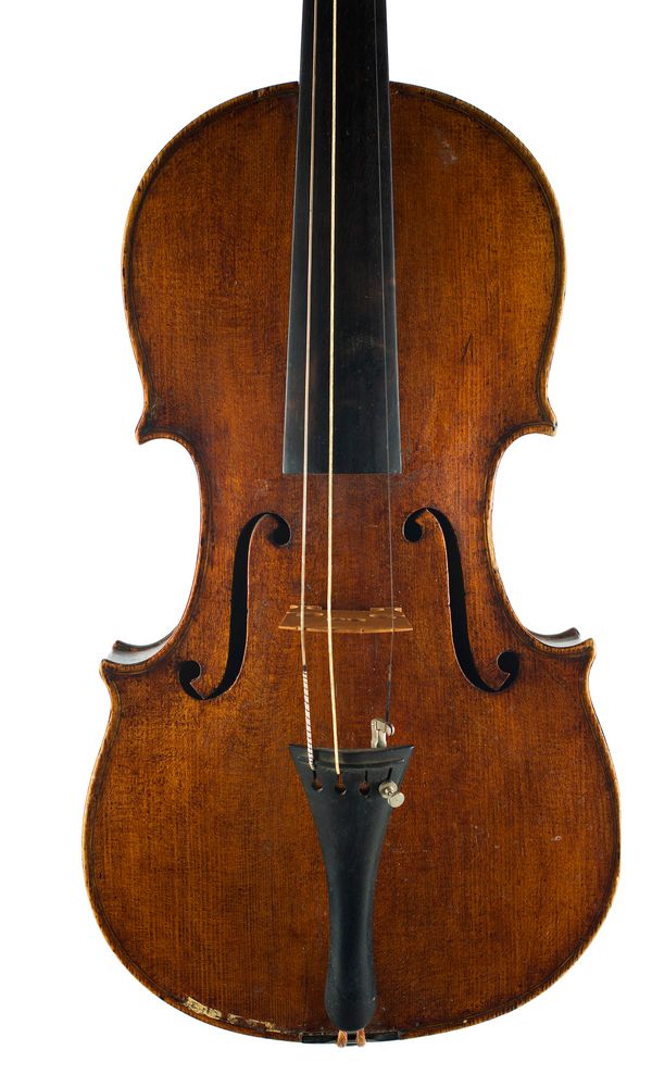 A violin labelled G. B. de Lorenzi