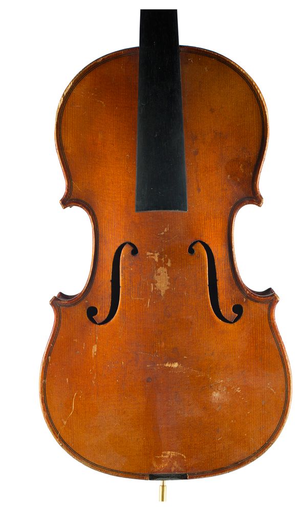 A small violin labelled Antonius Stradivarius