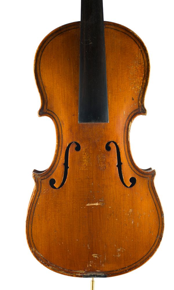A child's violin labelled Giovan Paolo Maggini