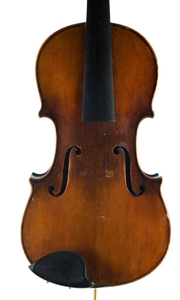 A child's violin labelled Engel