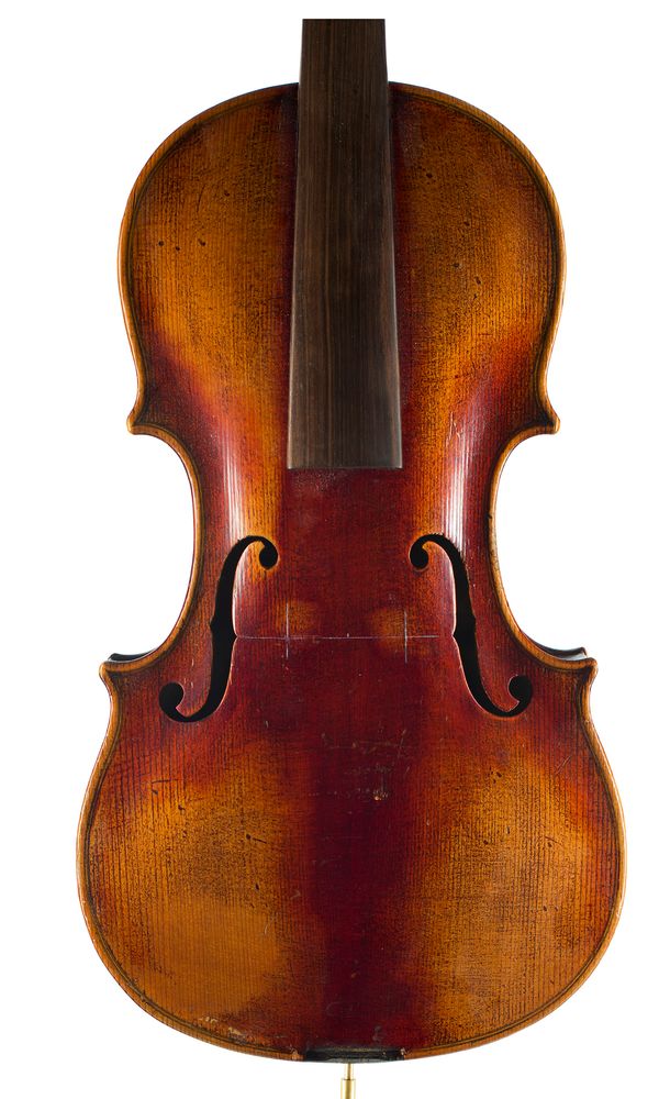 A violin labelled Franzesko Ruggeri