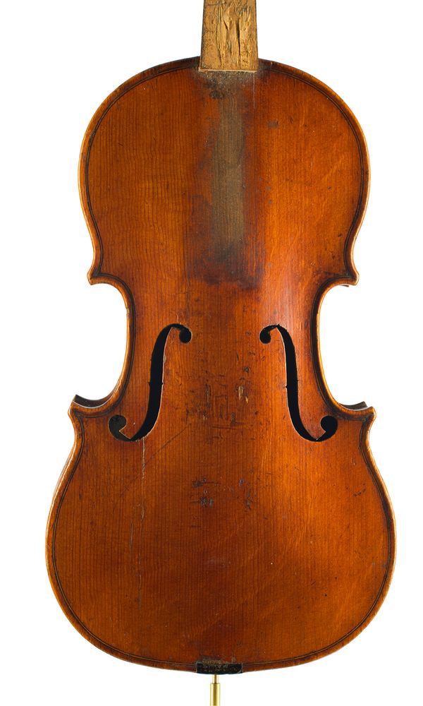 A violin, inscribed H. Sebaefeu