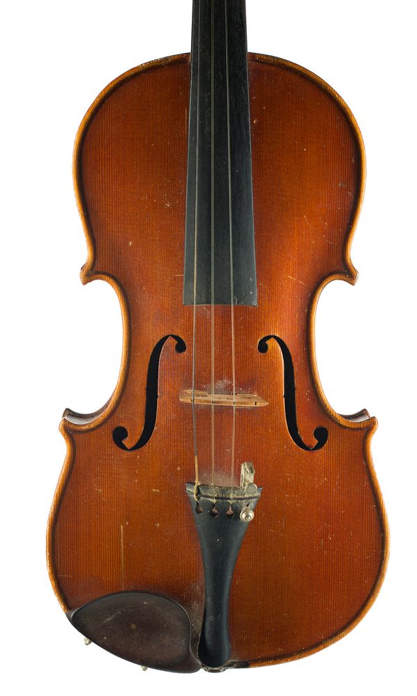 A violin, labelled Antonius Stradivarius