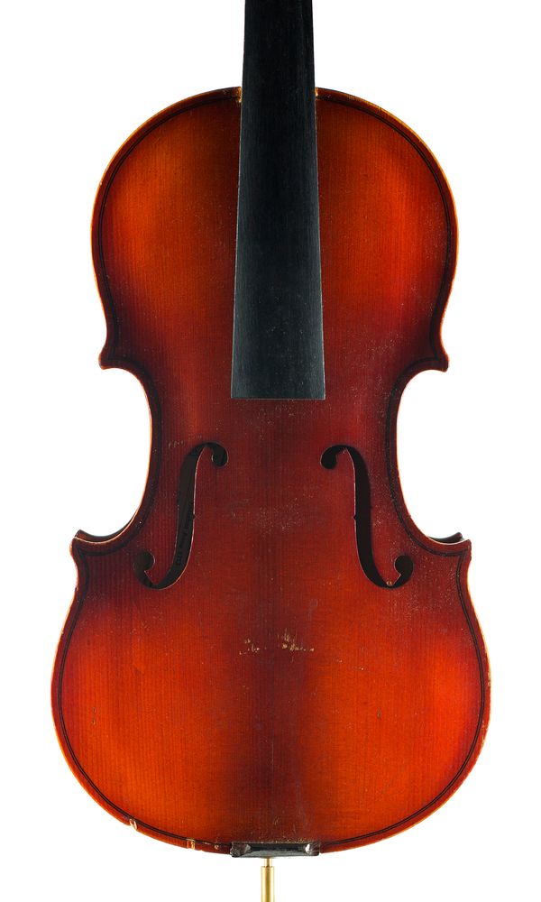 A violin, labelled Antonius Stradivarius