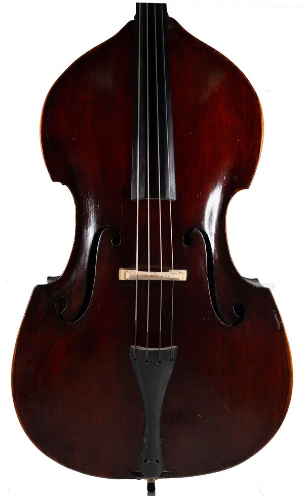 A flat-backed double bass, Germany, circa 1890