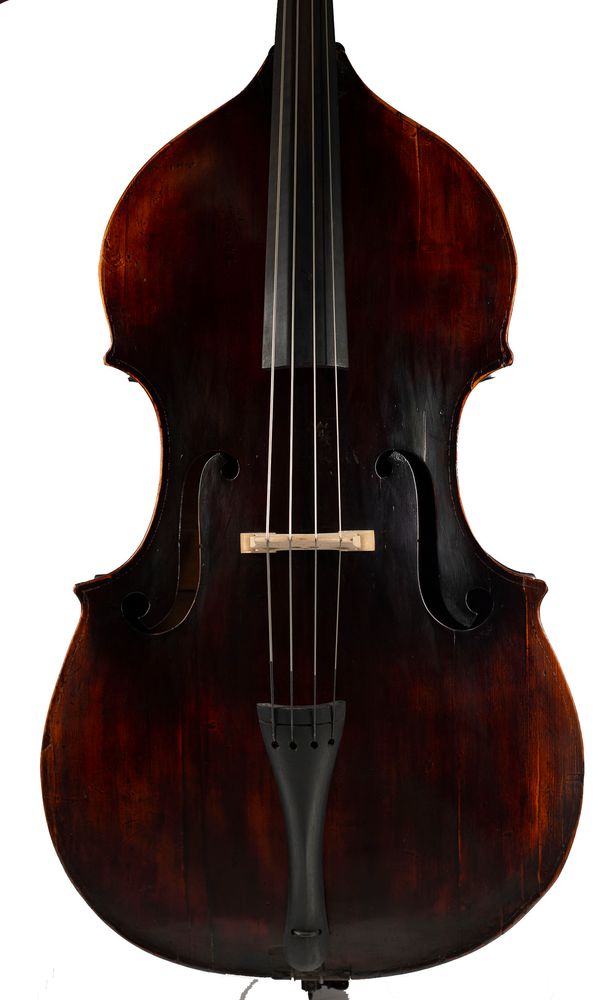 A double bass, possibly Viennese, late 18th Century