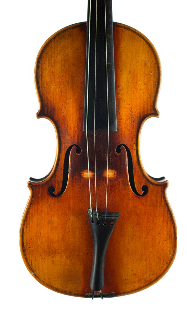 A violin, labelled Antonius Amati