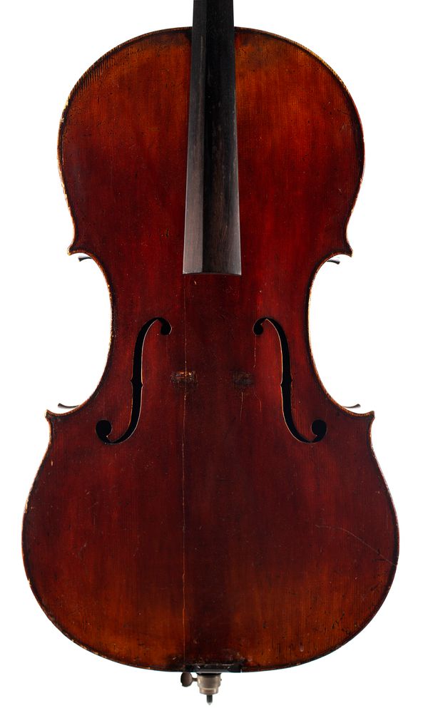 A cello labelled Nicola Amati