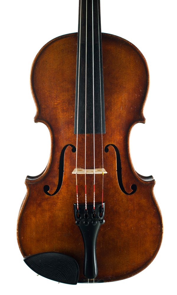A small violin labelled Nicolaus Amati