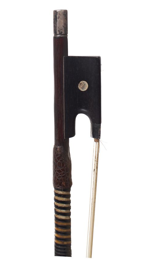 A silver-mounted violin bow, stamped F. N. Voirin