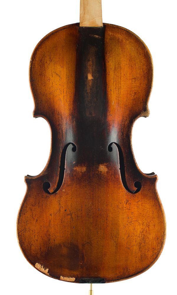 A violin, labelled Giovanni Grancino