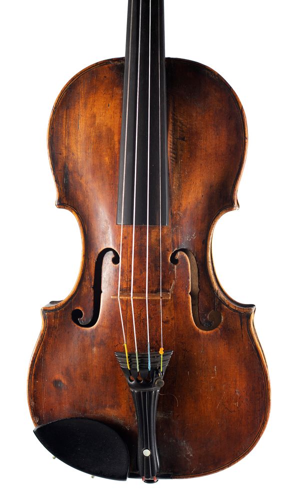 A violin labelled Nicolaus Amati