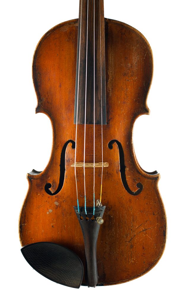 A violin labelled Thomas Balestrieri