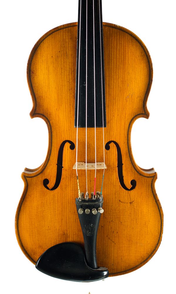 A violin, labelled Artia