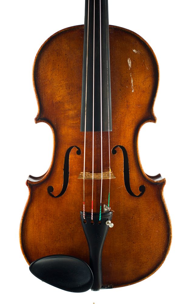 A violin, labelled Albert Stübiger