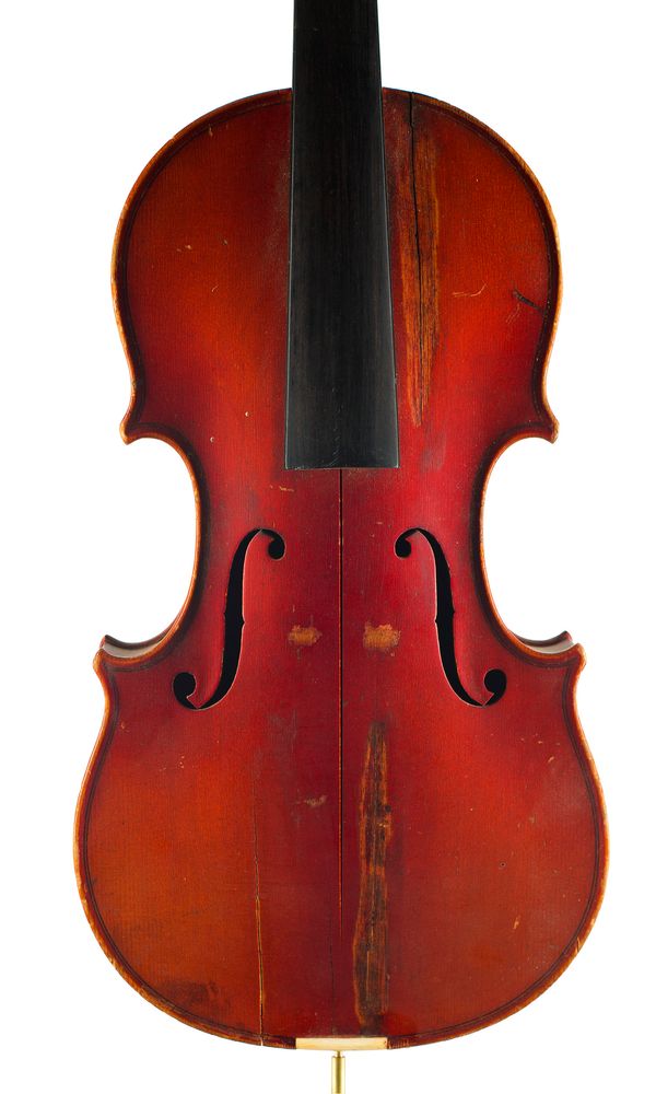 A violin, labelled August Liebich's Special Model