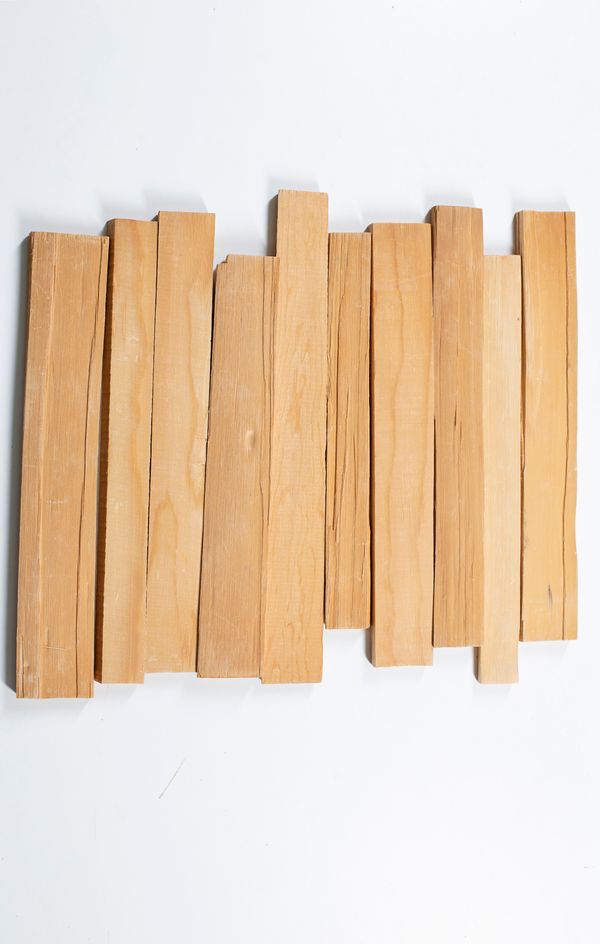 Ten bass bar blanks, spruce