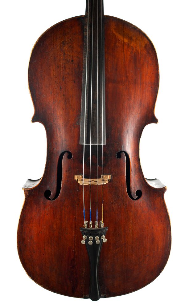A cello, labelled Marc del Busetto
