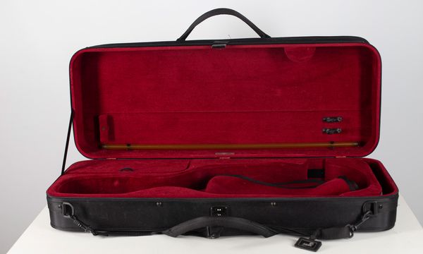 A viola case, branded Gewa