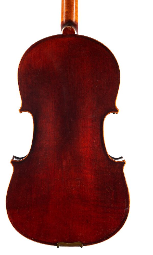 A child's violin labelled Medio Fino - back