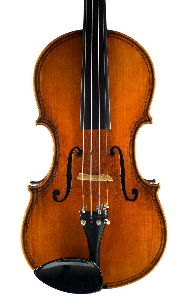 A violin labelled Mitthelm Violin