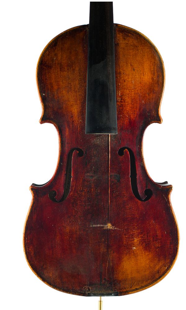 A violin labelled Early Make Charles Eyles