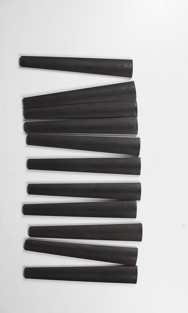 Eleven violin fingerboards