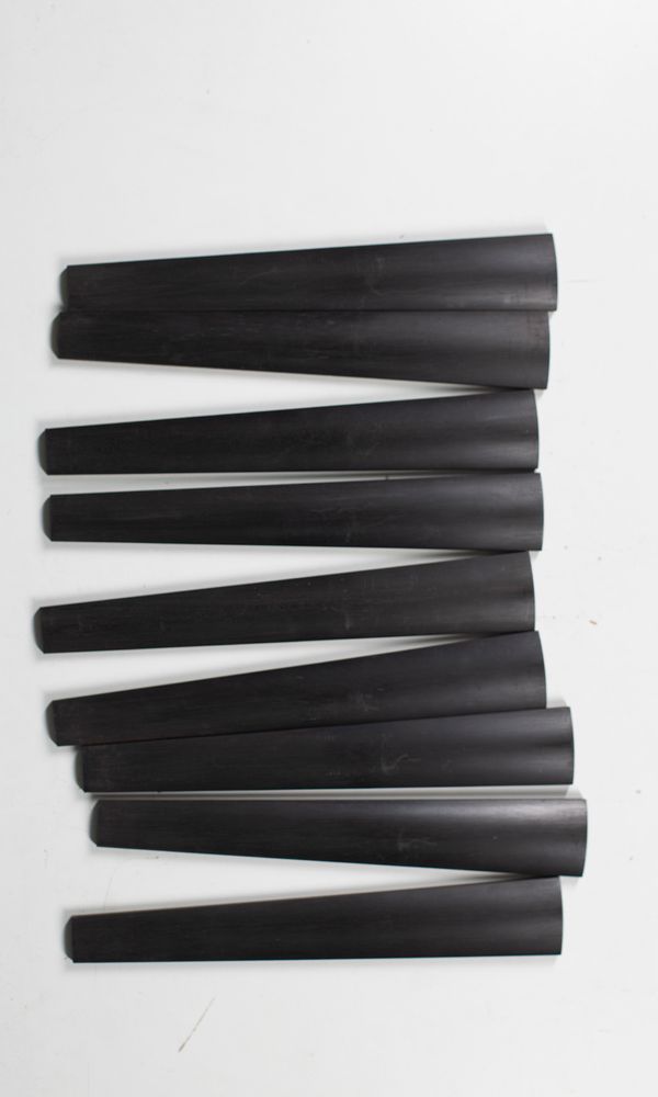 Nine violin fingerboards
