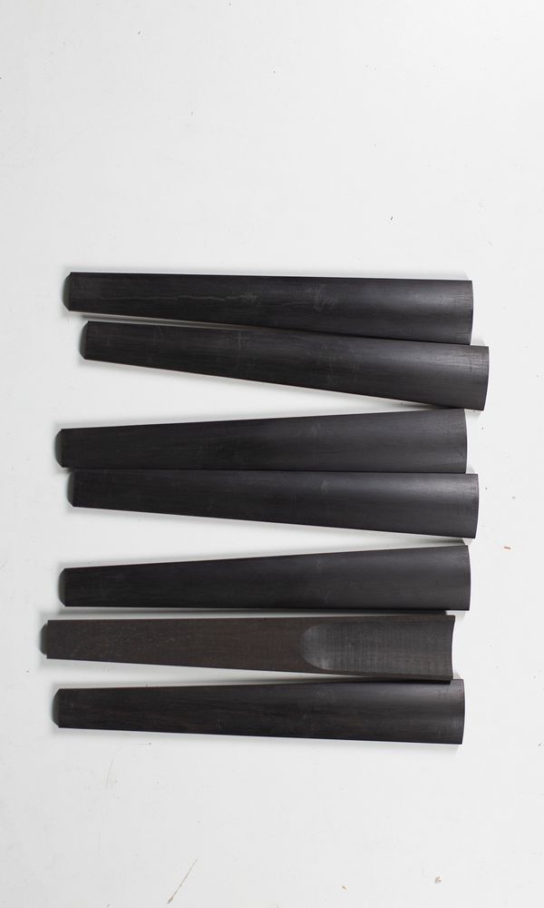 Seven violin fingerboards
