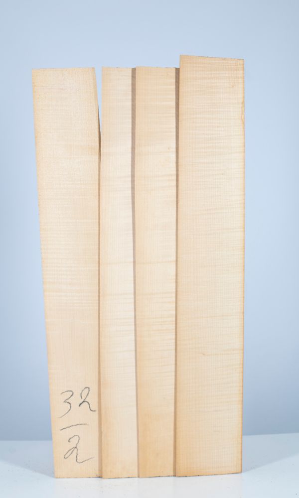 Eight cello ribs, maple