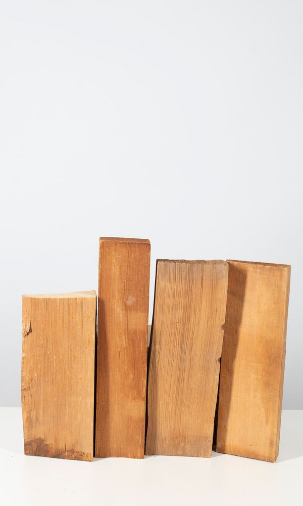 A mixed selection of four blocks of spruce