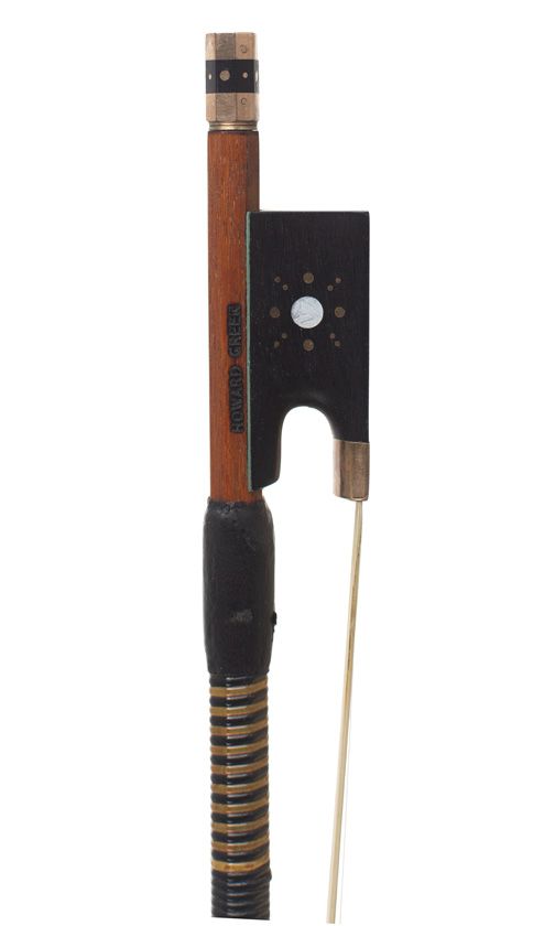 A gold-mounted violin bow by Howard Green, London